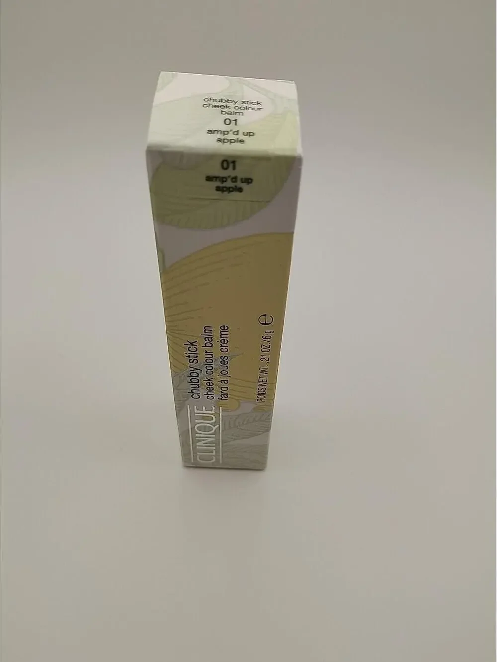 Clinique Chubby Stick Cheek Colour Balm 01 AMP'D UP APPLE .21oz./6g